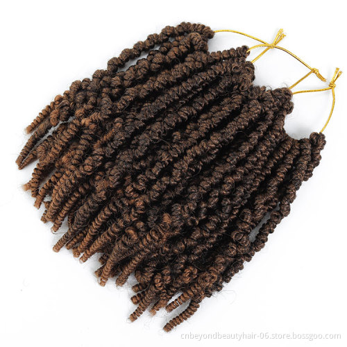 private label Short Spring Twist Hair Curly Spring Pre-twisted Braids Synthetic Bomb Pre-Twisted Passion Twists Crochet Braids
